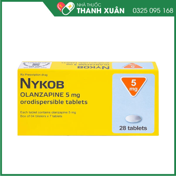Viên nén Nykob 5mg điều trị tâm thần phân liệt